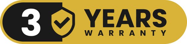 3 years warranty badge